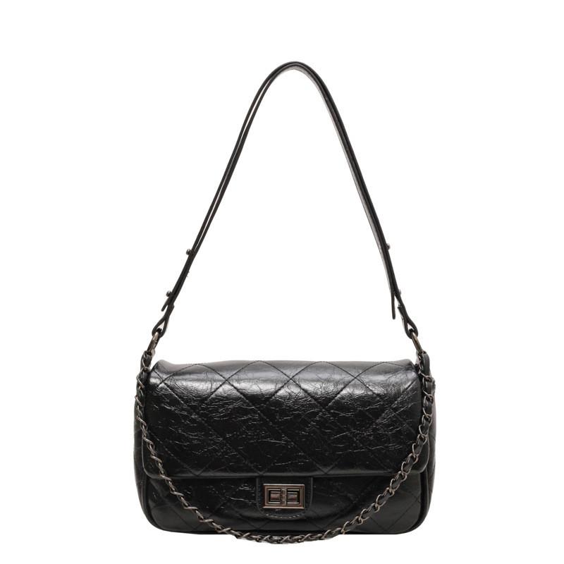 Ielgy Fashion Trend All-Match Diamond Chain Bag Exquisite One-Shoulder Messenger Underarm Bag