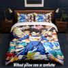 Set Biancheria da Letto Design Vegeta 1 Copripiumino + 2 Federe Morbido Traspirante Biancheria da Letto per la Casa
