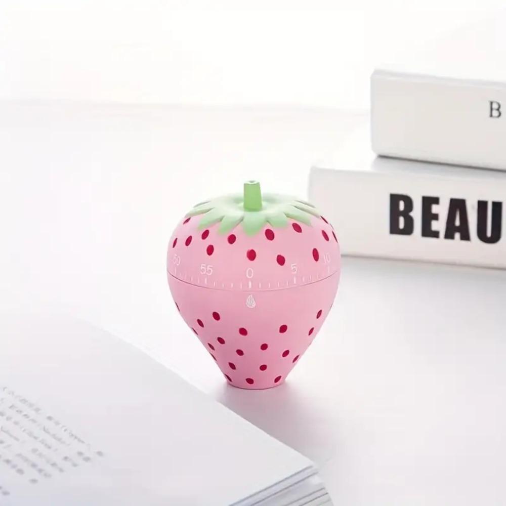 Clear Ringtone Strawberry Kitchen Timer No Electricity Needed Countdown Clock  Facial Mask