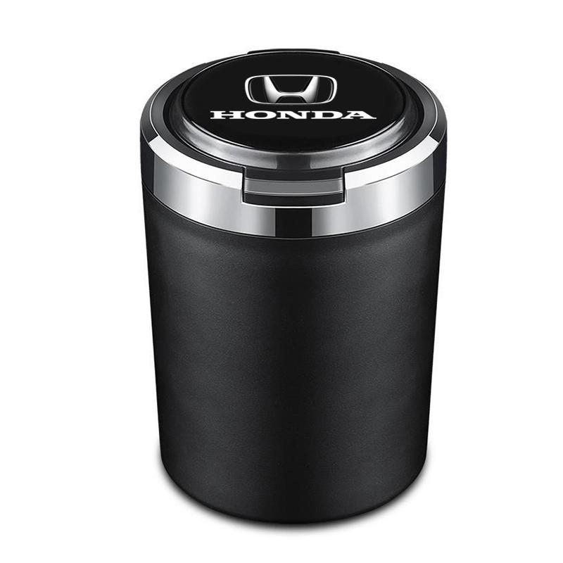 CMEAH1 Car Logo Ashtray With Led Light For Honda Civci FIT CRV Accord Jazz HRV Dio Stepwgn Prelude Odyssey City CRX Pilot Accessories