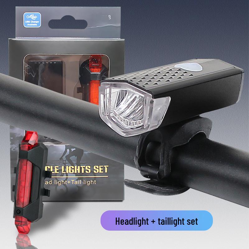 USB Rechargeable LED Bike Headlight - High Brightness for Night Riding