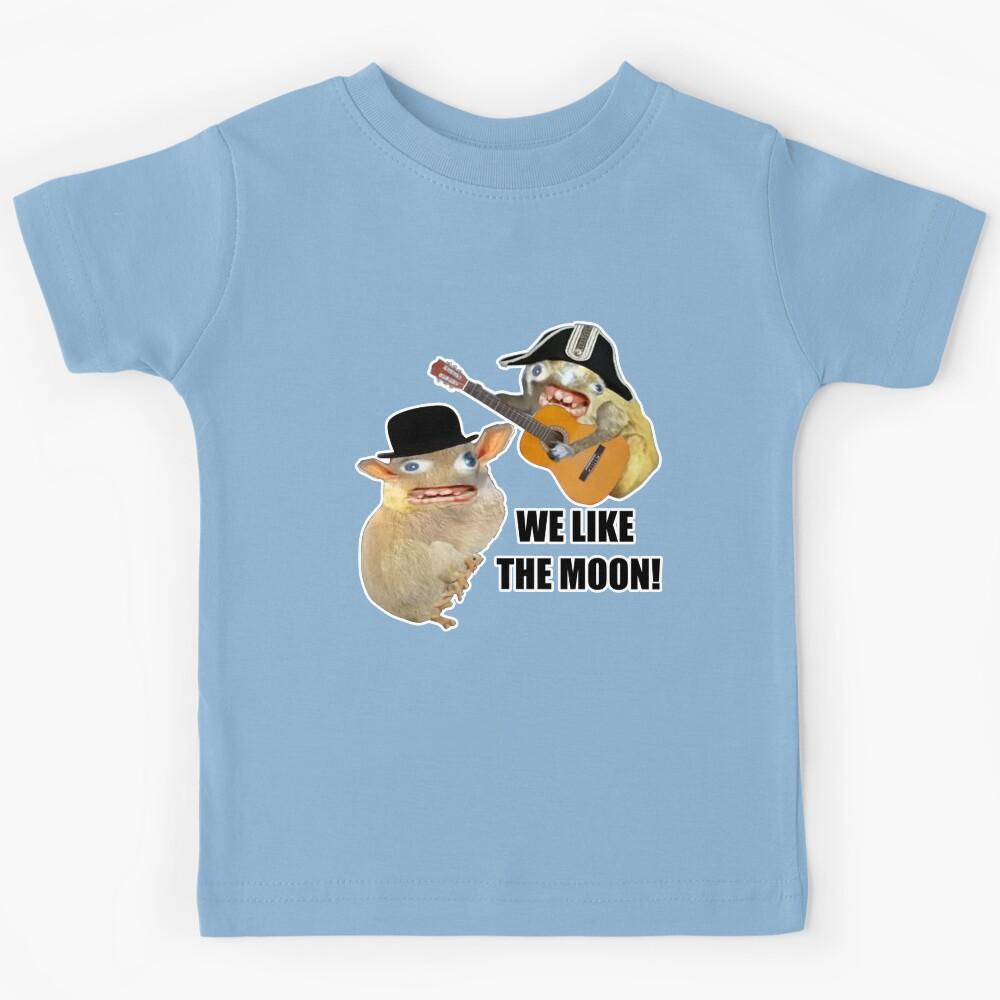 Spongmonkeys  We Like the Moon   Kids T-Shirt 130
