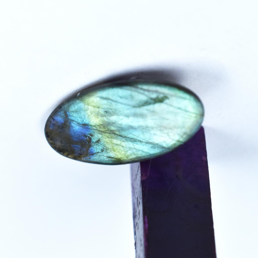 Natural Labradorite Loose Gemstone 77.05 Ct Oval Shape for Jewelry Making and Gem Collections