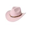 Men's casual western cowboy hat with skull accessory, British style felt hat, all-season wool jazz hat