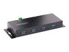 Hub USB - Startech - 5G4AINDNP-USB-A-HUB - 4 Ports - USB 3.2 Gen 1 - Noir