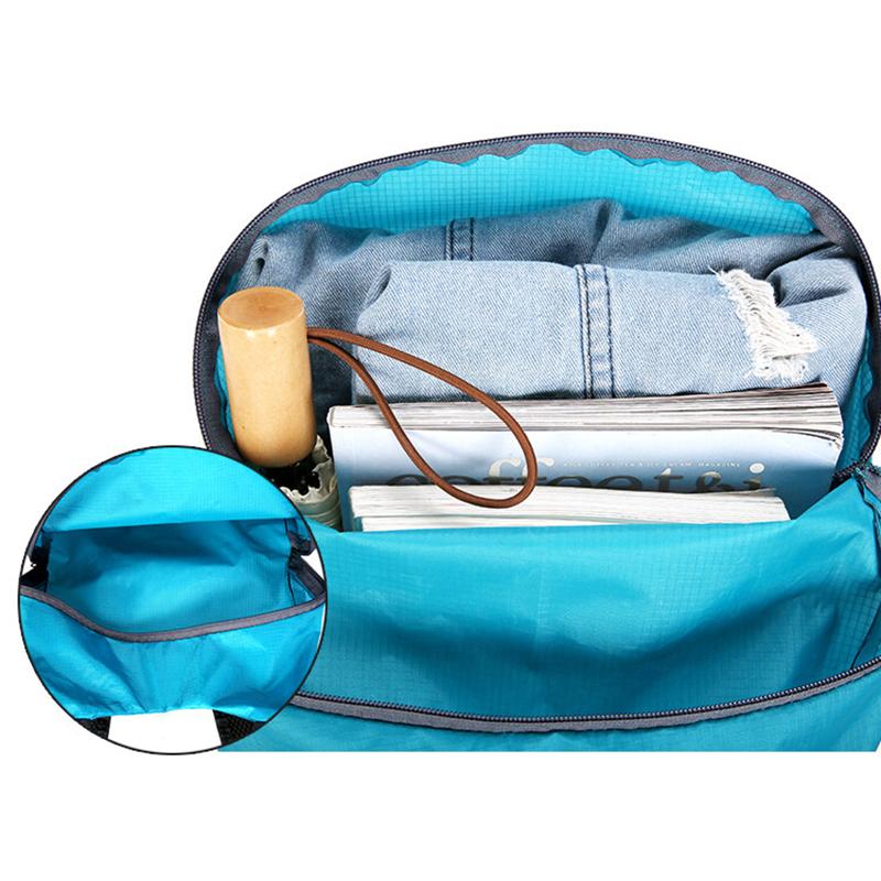 OLIKEI 15л легкий складной рюкзак водонепроницаемый походный рюкзак портативный уличный — фото 17