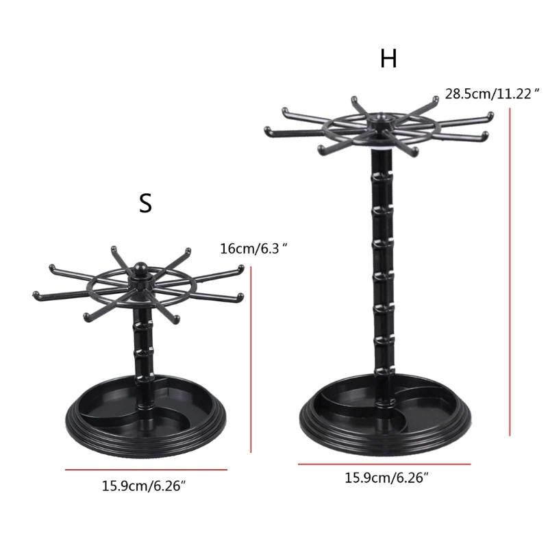 Plastic Jewelry Stand for Earrings Pendants Bracelets Jewelry Display Stud Earring Holder Jewellery Rack 2 Height