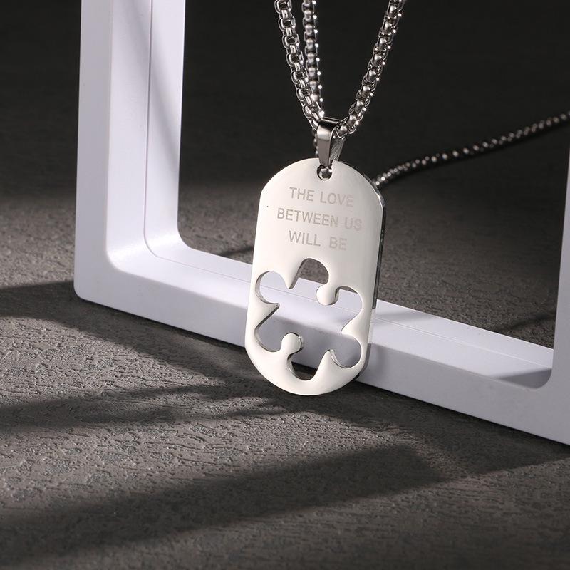 Men's Titanium Steel Hip Hop Pendant Necklace - Trendy, Non-fading Street Style