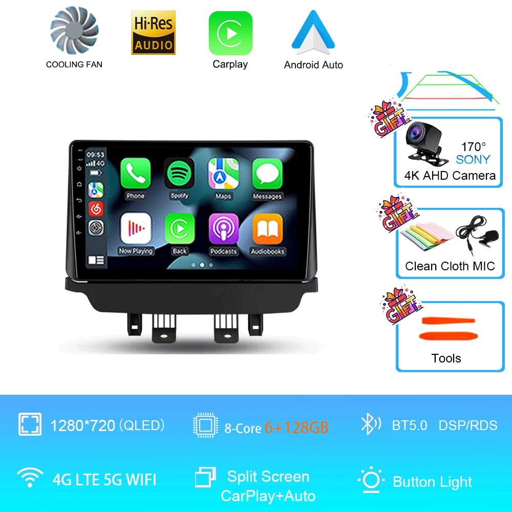 Car Radio Android 14 Auto For Mazda CX-3 CX3 Mazda 2 DK 2014 - 2021 Carplay Stereo Multimedia Player GPS Navigation 2din WIFI+4G