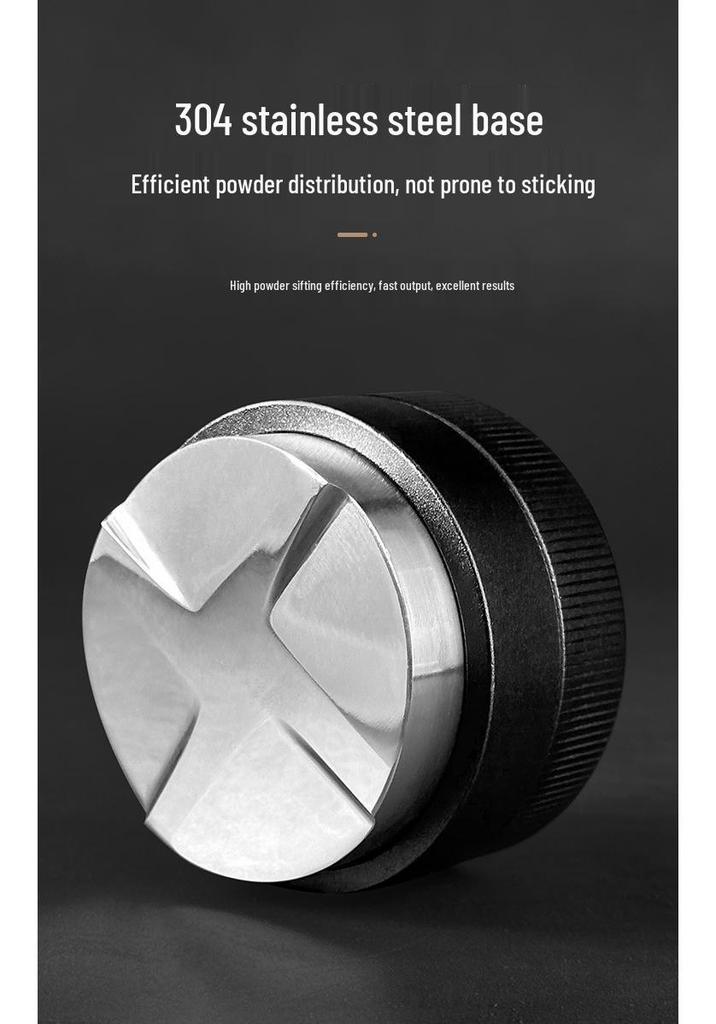 Automatic Height-Adjusting 304 Stainless Coffee Tamper, Self-Weighted, Sizes 51/53/58mm