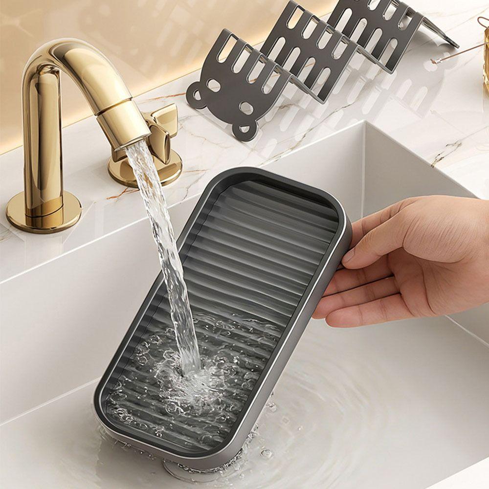 Cartoon Soap Rack Multifunctional Space Saving Narrow-sided Sink Storage Rack Soap Storage Organizer Bathroom Accessories