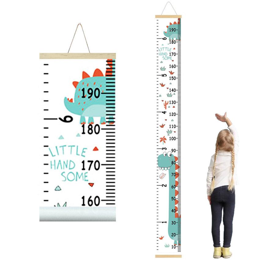 Wooden Wall Hanging Wall Sticker For Kids Room Decoration Height Measure Ruler Wallpaper Baby Growth Chart Decor On The Wall