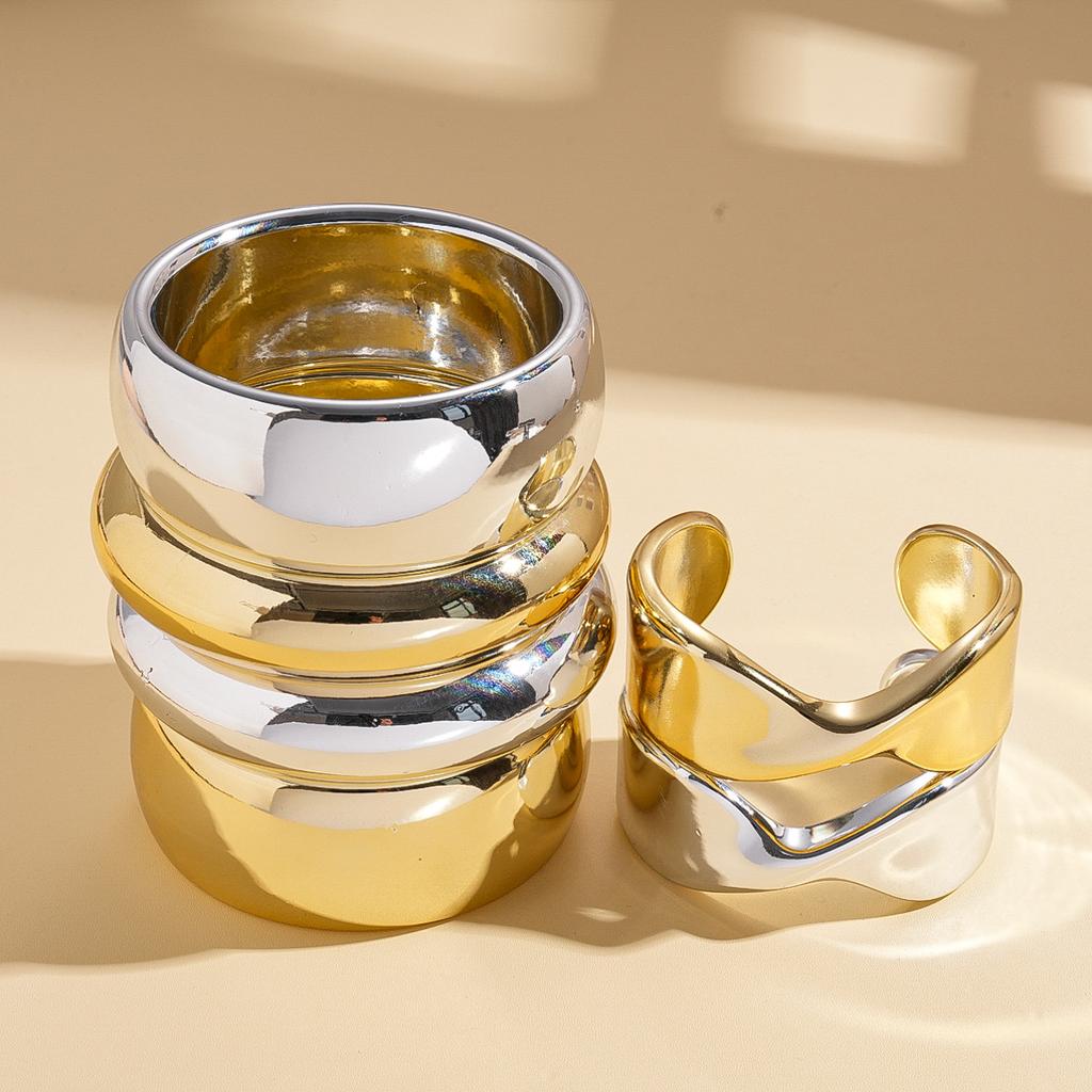 Glossy Geometric Round Twist Bracelet Fashion Ins Bracelet Jewelry