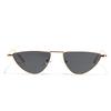 New Triangle Cat Eye Sunglasses Vintage Alloy Sun Glasses Women Unique Elegant Black Gold Shades Oculos Feminino 2024 Summer