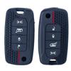 Silikon Autoschlüsselhülle Fob für Jeep Cherokee Compass S Renegade Grand Commander für Dodge Journey Challenger Jcuv Charger