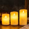 Waterproof Flameless Candles Battery Operated LED Candles with Remote Control Flickering Fake Pillar Candles for Wedding Halloween