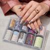 Leopardenmuster Nagelfolien Streifenmuster Nageltattoos Mode Nageltattoos Aufkleber Nageldekoration