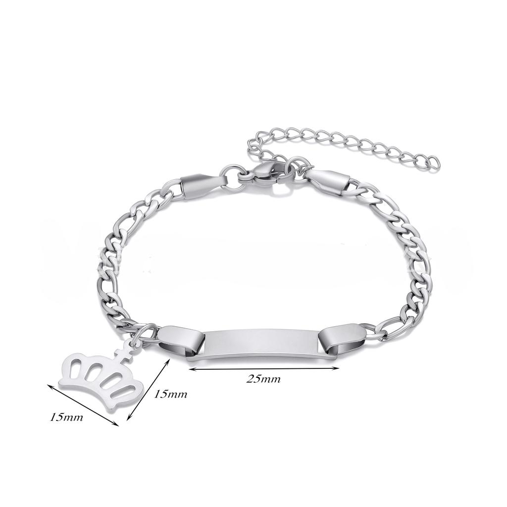 Custom Name Couple Bangle For Women Laser Engraved Letter Words Stainless Steel Figar Link Chain Personalized Bangle
