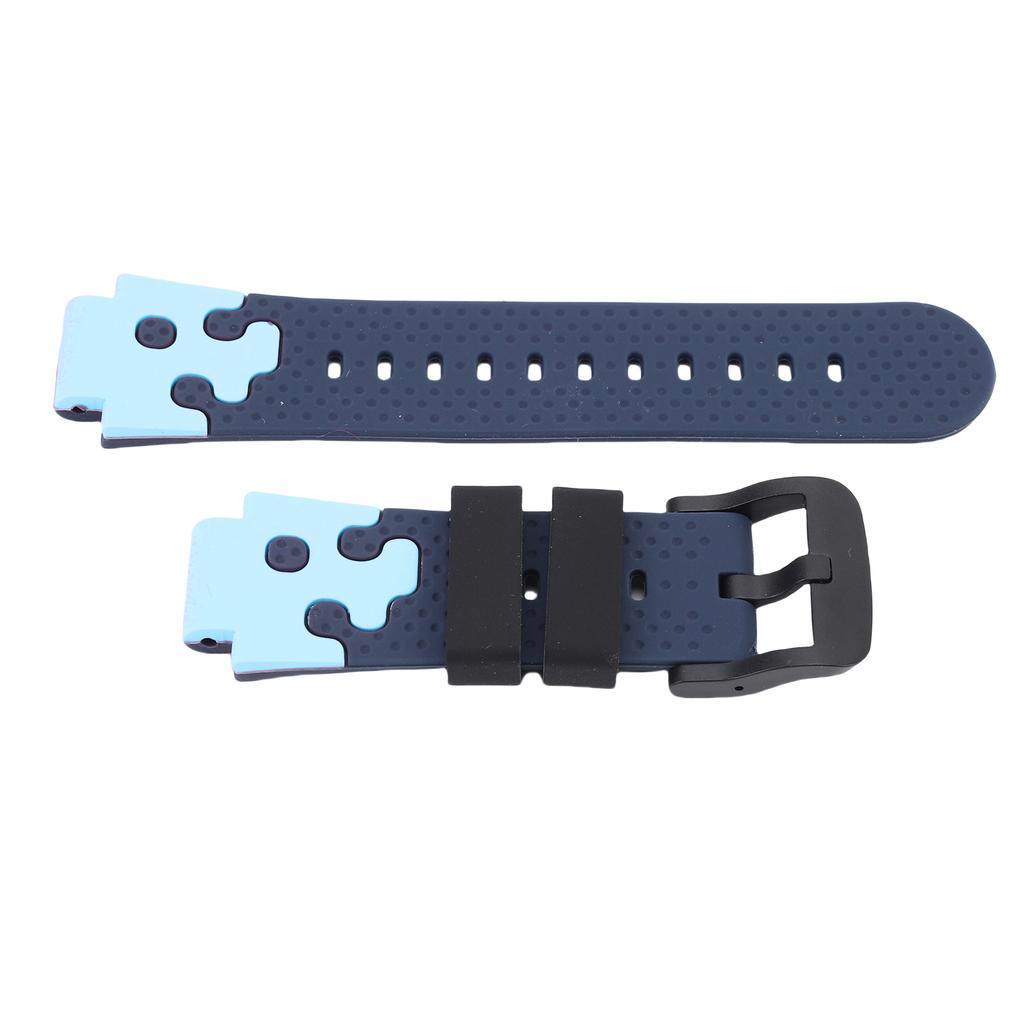 15mm Silicone Watch Band for Kids Water Proof Sport Watch Band Replacement with Stainless Steel Buckle