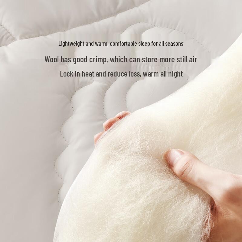 LUOLAI Home Textiles 100% Australian Wool Quilt