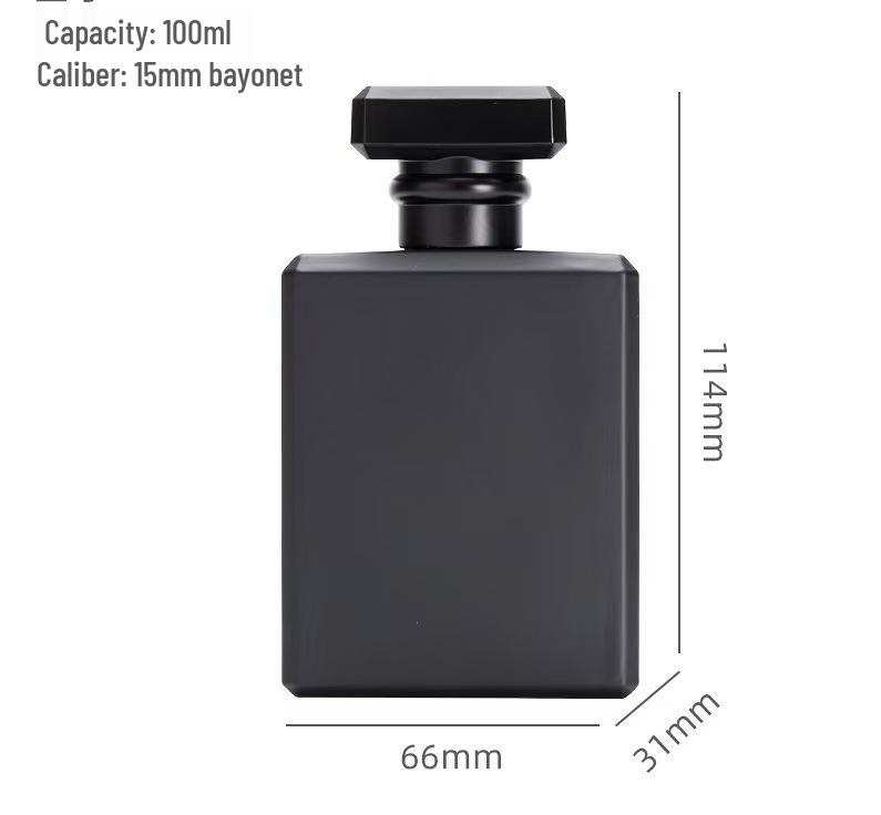 Transparent Bayonet Glass Decanting Bottle - Portable and Convenient for Perfume or Cosmetic Samples