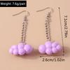 Cute Resin Candy Color Cloud Pendant Earrings for Women Girls Drop Earrings Party Holiday Jewelry Gifts