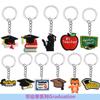 Creative Graduation Season Keychain Metal Pendant Bachelor's Hat Bachelor's Uniform PVC Soft Plastic Pendant Student Prize