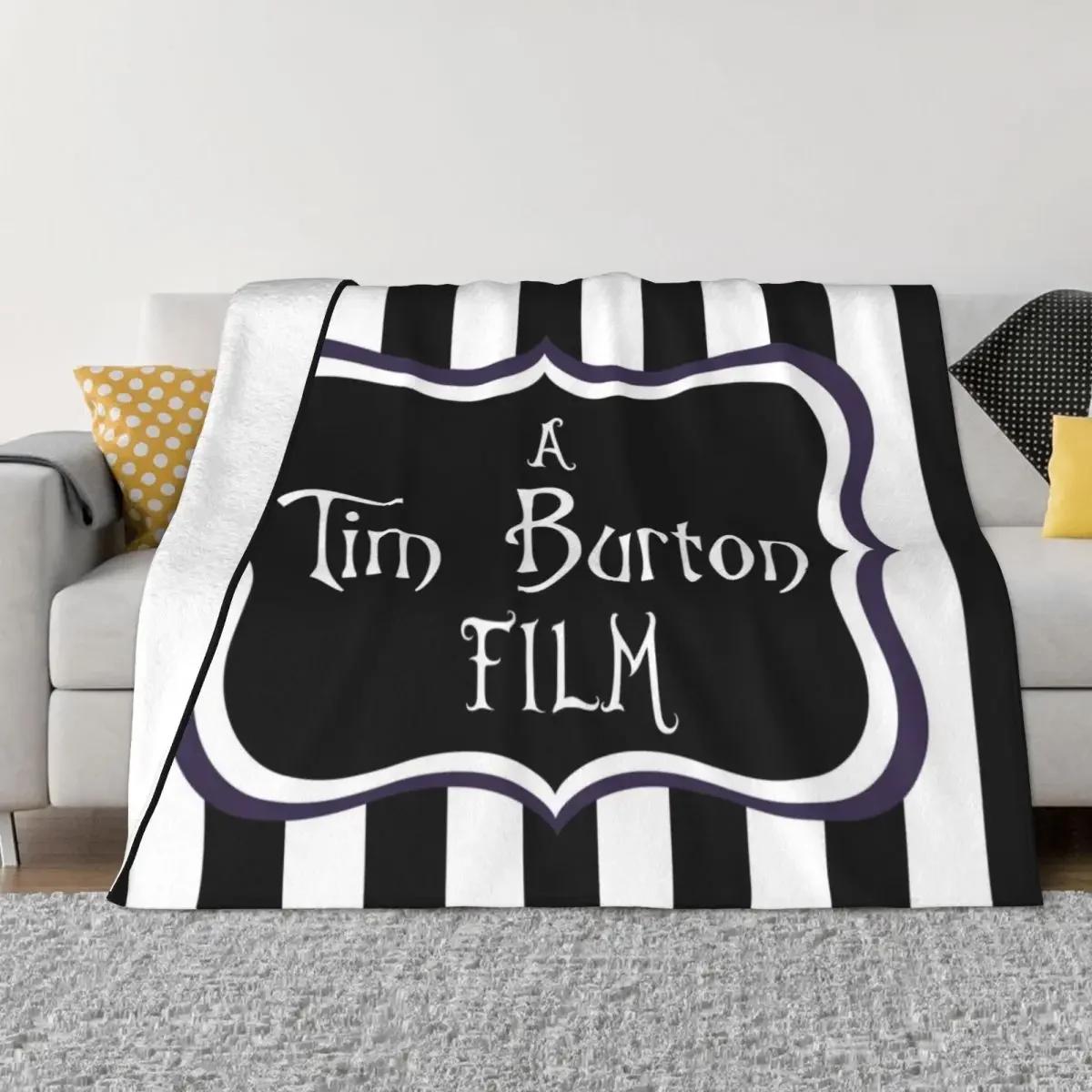 

Плед-накидка по фильму Тима Бёртона Тяжелые Роскошные Утолщенные Пледы# 75X95CM серый