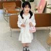 Cute Pu Leather Children's Handbag With Floral Sequins Princess Series Shoulder Bag For Toddlers
