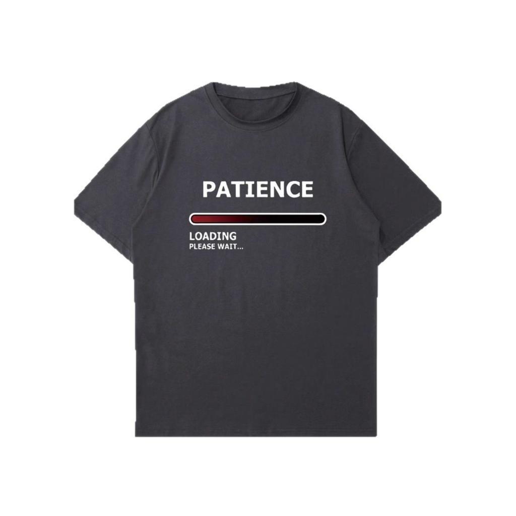 Summer Round Neck Patience Printed Top Fashionable Casual Pure Cotton Short Sleeved Men's T-shirt