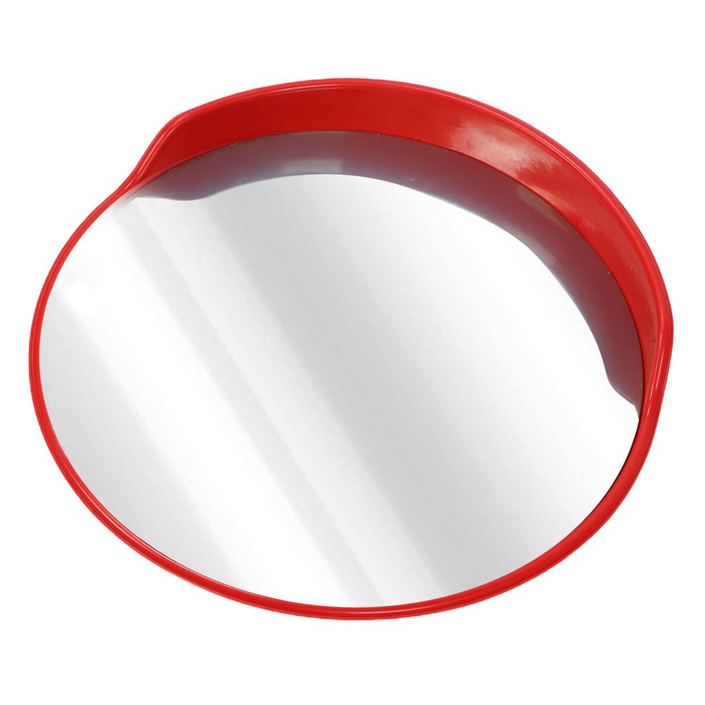 Outdoor Security Mirror Wide Angle Curved Surface 60mm Standing Pole Mounted Convex Traffic Mirror for Driveway 60cm