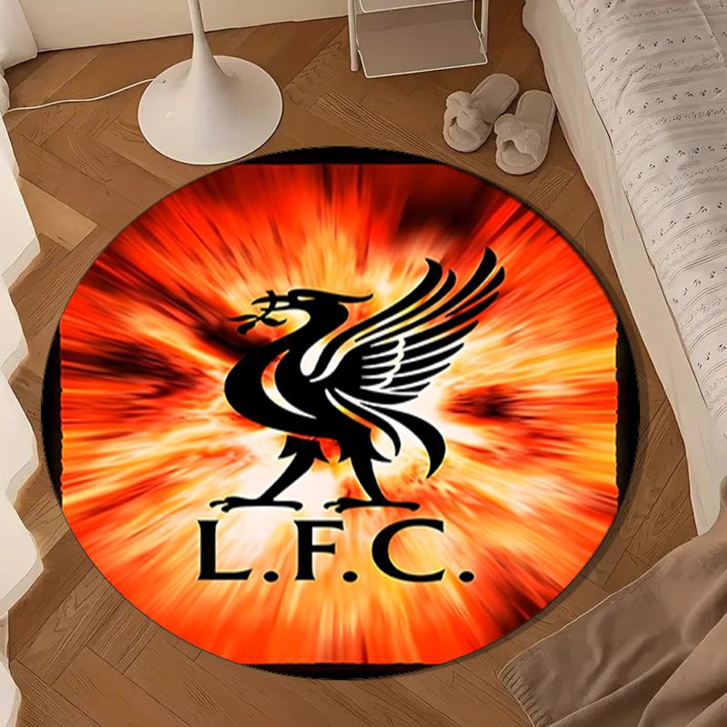 Football Liver-pool Round mat Home Decor, Chair rug For livingroom,Bedroom, doormat home decor Birthday Gift Christmas Gifts