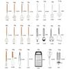 34-Piece Silicone Kitchen Utensil Set, Perfect for Single Living, Housewarming Gifts, Mother's Day Gifts, Heat-Resistant, Durable Wooden Handles, Suit
