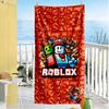 Roblox Ručník na pláž Super měkký Mikrovlákno Rychleschnoucí Tkanina Pohodlný Lehký Vhodný pro Sport, Cestování, Plavání, Jógu, Koupelnu, Pláž A Poo