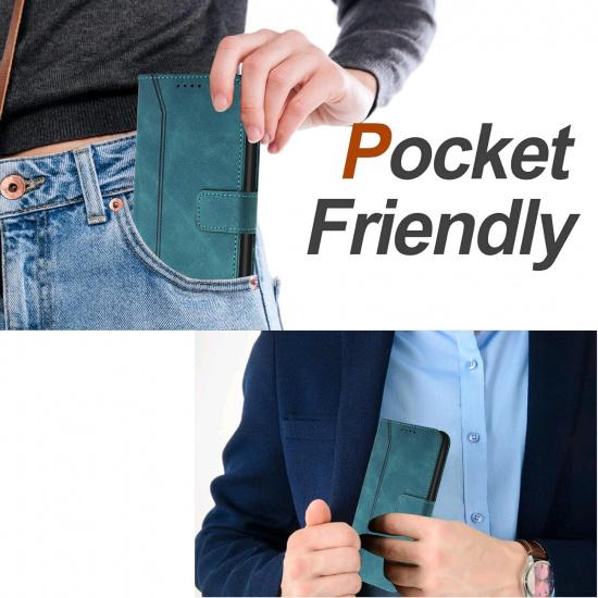 Case for Moto Edge 50 Fusion, Moto Edge 50 Fusion Wallet Case with Card Holder Leather Flip Case with Kickstand Magnetic Shockproof Wallet Case for