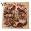 Fall Home Decor Crafts Autumn Faux Pearl Painting Kit, DIY Pumpkin Turkey Art Easy Craft Kits for Kids Sunflower 3D Wall Kit Handmade Harvest Season