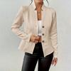woMen's Autumn/Winter Blazer Suit Coat with Button Flower Pattern - Luxury Casual Workwear