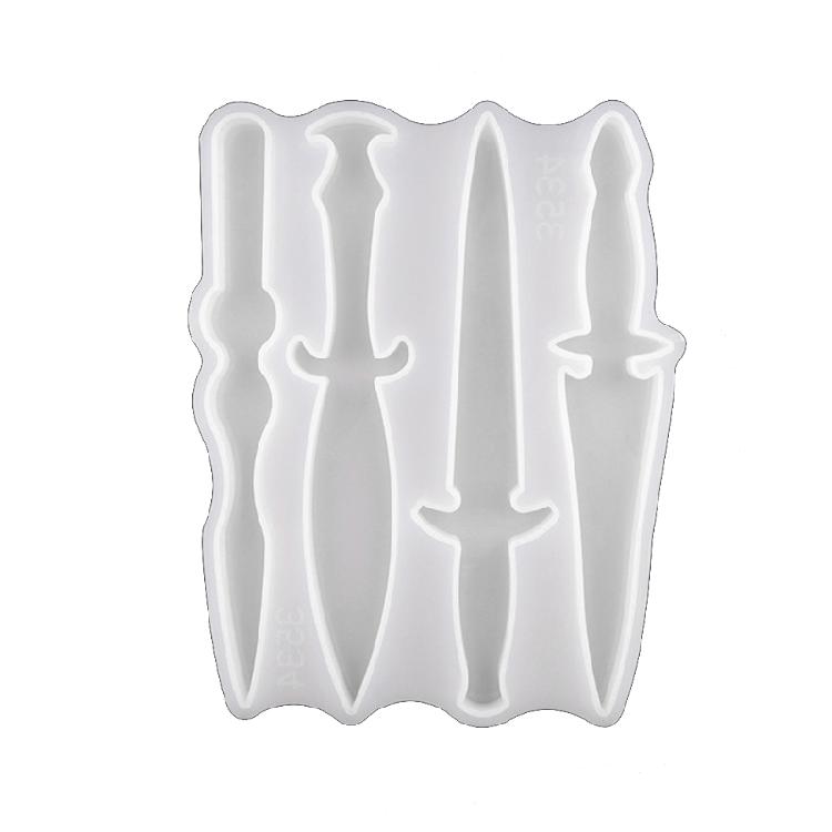 

Crystal Dagger Decoration Mold Sword Cutter Knife Pendant Silicone Mould 1