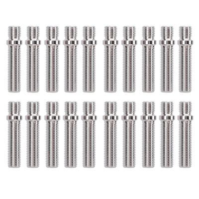 20 pièces Goujon de conversion de roue étendu Longueur 58 mm Tige 41 mm Acier Forgé à froid pour voitures
