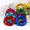 For Christmas Tree Party Decorations Christmas Holidays Silver Flexible Star Garland For Crafts Christmas Indoor Use