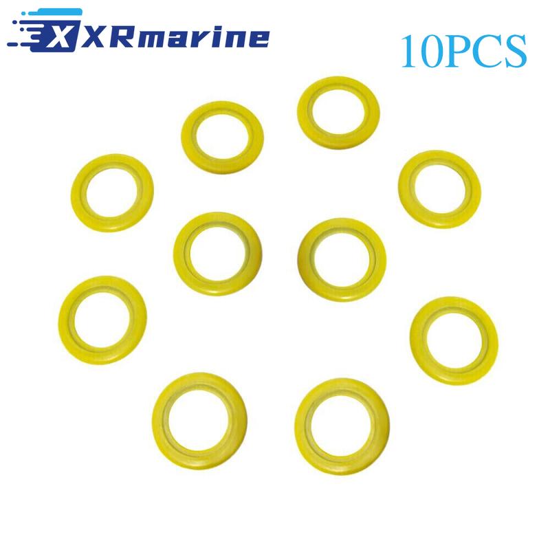 10Pcs Stainless Steel Gasket Set For Mercury Outboard Engines 40 50 60 75 80 90 115 135 175HP / 2.5L 3.0L Engines 26-830749
