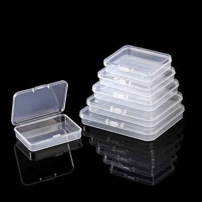 Pudełko Plastikowe Opakowanie 1,5 cm Przezgraniczne PP Części Biżuterii Kwadratowe Pudełko Płaskie Pudełko Przezroczyste Prostokątne Pudełko do Przechowywania