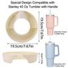 1PC Snack Schüssel Platten Reusable Für Stanley Tumbler Tasse 40Oz Zubehör Kompatibel Fach Teiler Container Lebensmittel Halter Outdoor