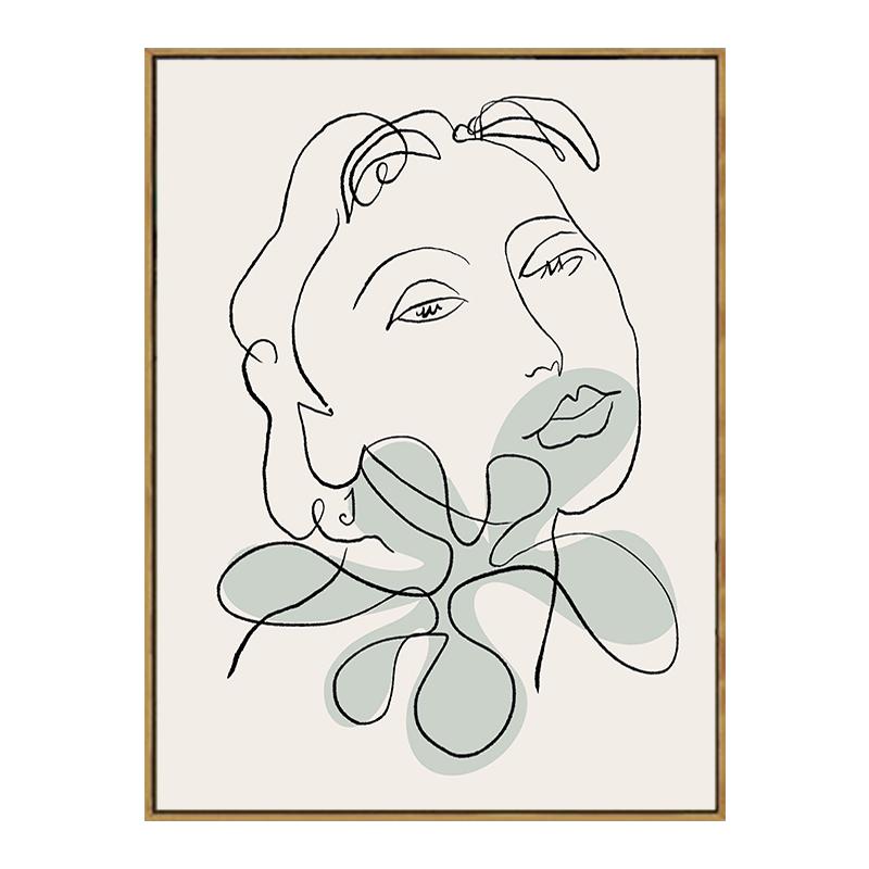 Vintage Picasso Matisse Abstract Women Face Line Art Posters Nordic Hand In Hand Decorative Paintings Canvas Wall Art Home Decor
