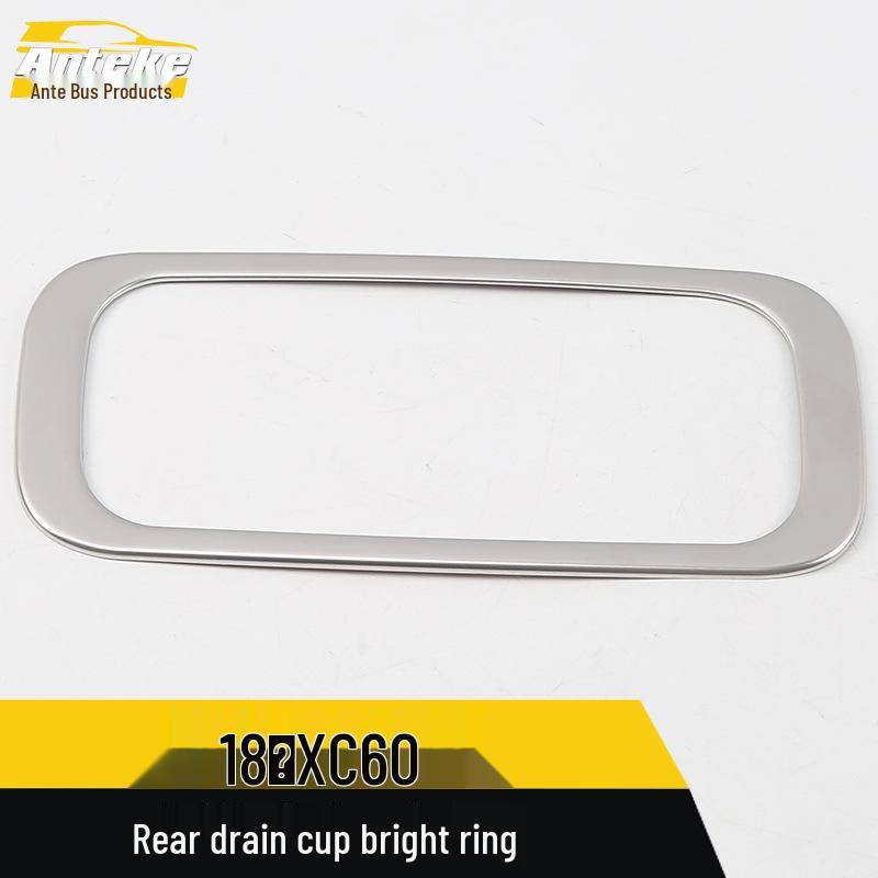 XC60 Rear Cup Holder Trim for 18 Models - Third Row Armrest Decoration Accessory