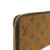 Used 12564 Zippy Wallet M82444 7940 Current LV Logo New Model Black Zip Around RFID Monogram Reverse Brown Unisex from