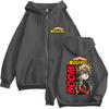 Anime My Hero Academia Katsuki Bakugo Zipper Hoodie Men Women Vintage Harajuku Sweatshirt Oversized Fleece Coats Male