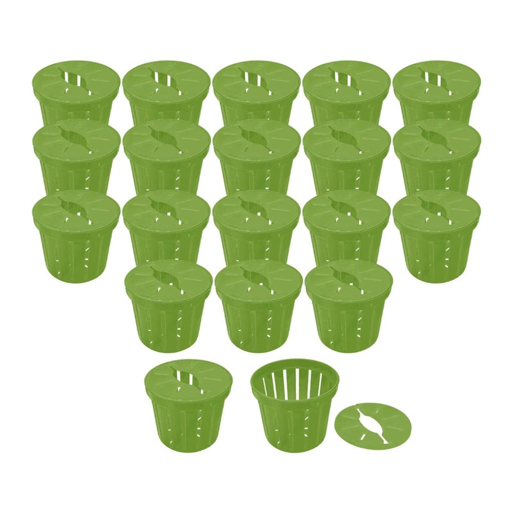 20Pcs Net Pots for Hydroponics Outdoor Planting Grow Basket Porous
