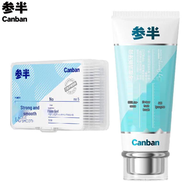 Canban Zero Degree Fresh Toothpaste & Dental Floss Set