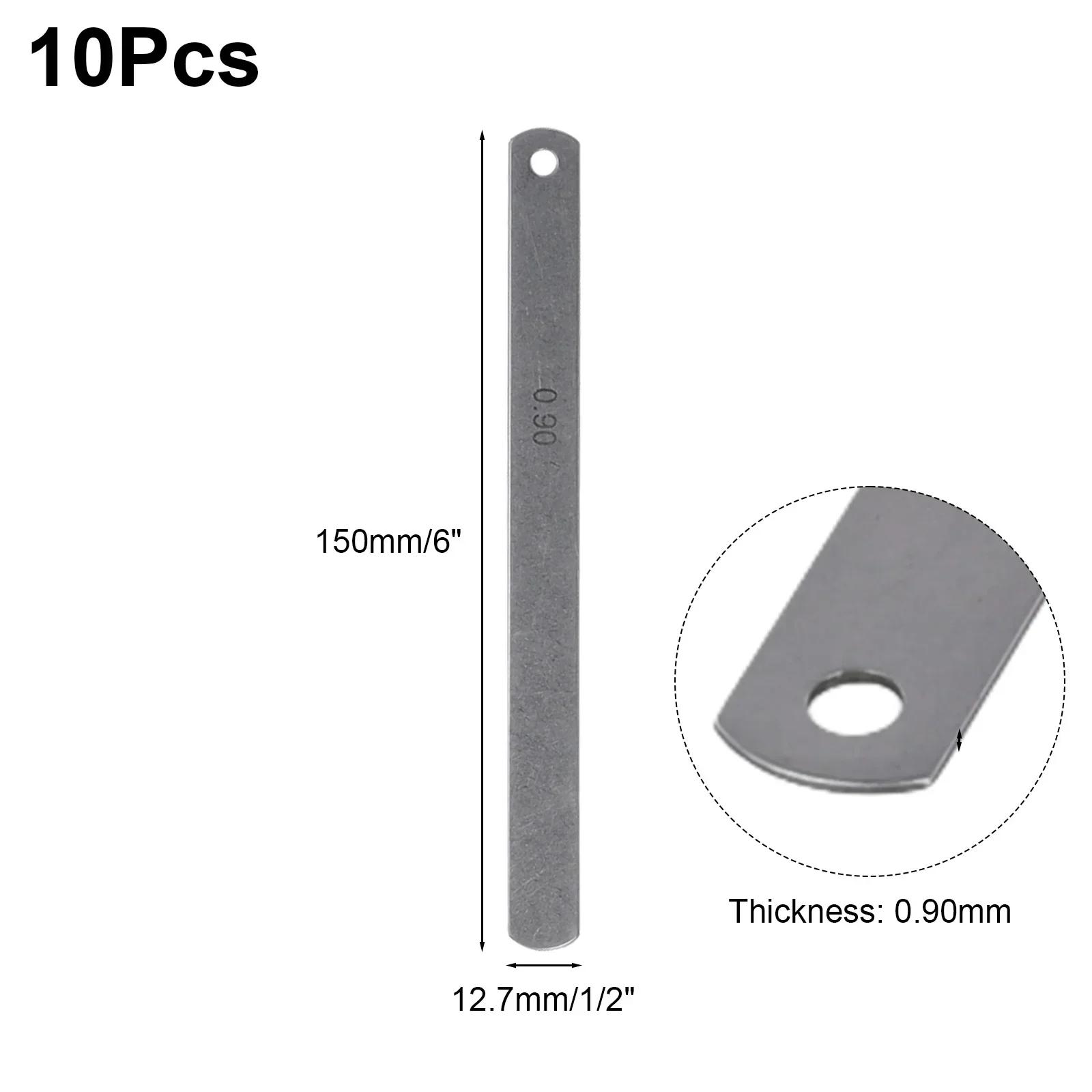 

10 Blades Metric Steel Feeler Gauge 0.9mm Thickness Filler Gauge Offset Valves For Measuring Valve Clearances Guitar Setup China Mainland